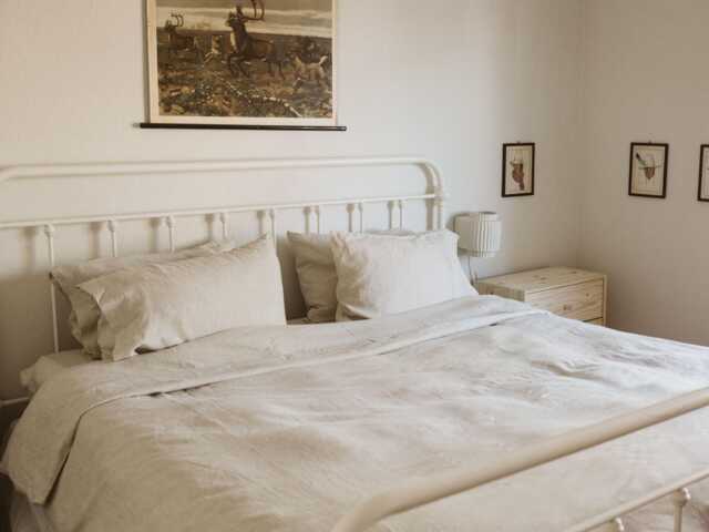 Natural Linen Duvet Cover - Stonewashed European Flax Bedding, Oeko Tex - image 1