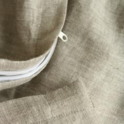 Natural Linen Duvet Cover - Stonewashed European Flax Bedding, Oeko Tex - thumbnail 4
