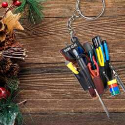 Personalized Electrician Tool Bag Christmas Ornament, Lover Gift, Tree Decor, Flat 2D Ornament, Electricians Gift - thumbnail 4