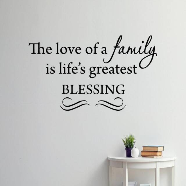 Vwaq The Love Of A Family Is Life's Greatest Blessing Wall Decal Inspirational Vwaq-3000 - image 1