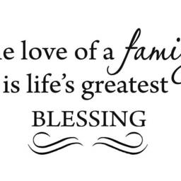 Vwaq The Love Of A Family Is Life's Greatest Blessing Wall Decal Inspirational Vwaq-3000 - thumbnail 2