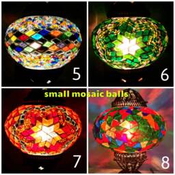 15 Ball Morocco Mosaic Lamps, Mosaic Chandelier, Morocco Lantern, Chandlier Lighting, Turkish Light, Hanging Lamp, Morocco Lighting, Boho Style - thumbnail 3