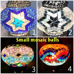15 Ball Morocco Mosaic Lamps, Mosaic Chandelier, Morocco Lantern, Chandlier Lighting, Turkish Light, Hanging Lamp, Morocco Lighting, Boho Style - thumbnail 2