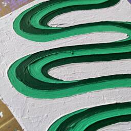 Groovy Textured Wall Art, Colorful Plaster Art On Canvas - 9x12 In - thumbnail 3