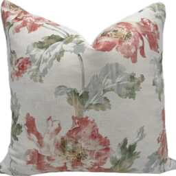 Colefax & Fowler Meriden Pink/Green Cushion Cover Pillow Double Sided - thumbnail 2