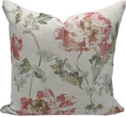 Colefax & Fowler Meriden Pink/Green Cushion Cover Pillow Double Sided - thumbnail 1