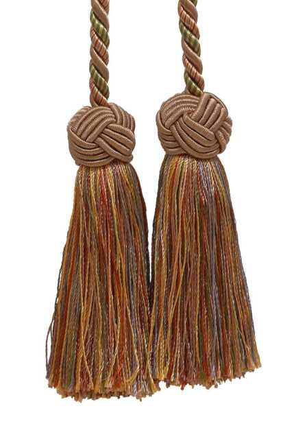 "D??copro Double Tassel Curtain & Drapery Tieback/Holdback, 3 1/2"" - 8.5cm, 20" - image 1