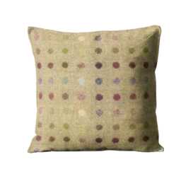 Abraham Moon Multispot, 100% Pure Wool Double - Sided Cushion Cover, Throw Pillow Homeware Decor