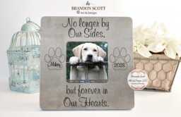 Personalized Pet Memorial Picture Frame Dog Loss Sympathy Gift, Pet Loss, Sympathy Frame - thumbnail 1