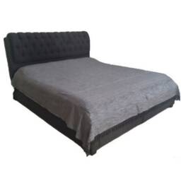 Grey Cotton Bedspread - Indian Handloom Bedcover - King Size 100% Organic Cotton-Cozy Gift-Pattern Blanket-Bohemian Home - Handmade - thumbnail 1