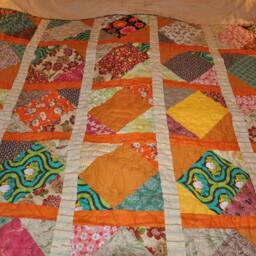 Patchwork Lap Or Baby Blanket - thumbnail 3