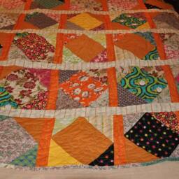 Patchwork Lap Or Baby Blanket - thumbnail 4