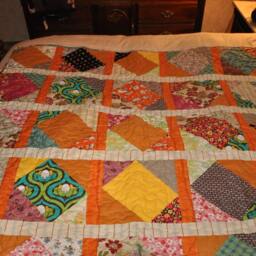Patchwork Lap Or Baby Blanket - thumbnail 2