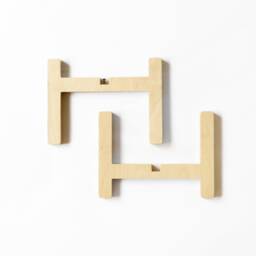 Removable Adjustable Plant Stand - Elevated Pots For Stylish Display Sustainable Birch Plywood Support - thumbnail 4