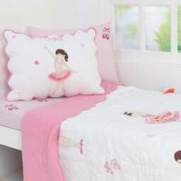 Ballerina Kids' Bedding Set - Hand-Quilted Cotton, Free Personalization - thumbnail 2