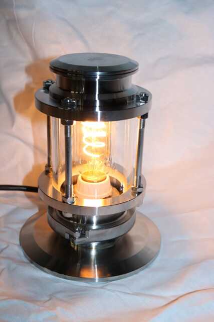 Industrial Style Stainless Steel Table Lamp - image 1
