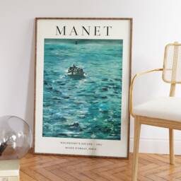 Edouard Manet Poster, Rocheforts Escape, Art Print, Impressionist Art, Water Sea Gift, A1/A2/A3/A4 - thumbnail 3