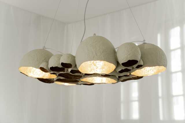 Paper Mache Lamp Bavovna S Pendant Light - image 1
