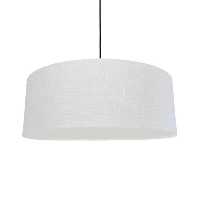 Extra Large White Lampshade in Linen With Diffuser - image 1