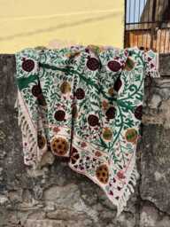 Soft Suzani Cotton Tnt Decorative Sofa Throw Blanket For Home & Living Room Styling - thumbnail 1