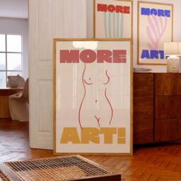 More Art Matisse Female Body Print, Fun Wall Art, Eclectic Hall, Bathroom, Kitchen Poster, Funky Home Decor, Maximalist, Trendy Colourful - thumbnail 3