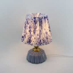 Handmade Blue Pattern Fabric Table Lamp For Home Decor-143# - thumbnail 4