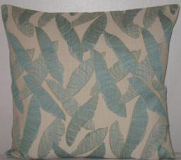 "Contemporary Leaf Decorative Pillow Cover in 20""x20" - thumbnail 1