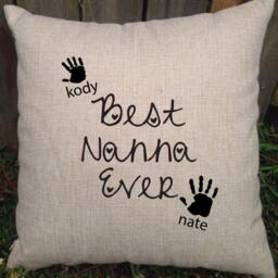 Adorable Nanna, Grandma, Nonna Pillows From The Grandchildren/Grandkids - Customised With Names. Perfect Birthday Or Christmas Gift - thumbnail 3