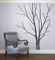 Wall Decals For Living Room Winter Tree Decal Stick On Decals Bedrooms Home Decor By Decalisland -Winter Sd 060 - thumbnail 1