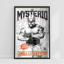 Wwe Print - Rey Mysterio Lucha Libre Pride Poster Wrestling Wall Art - thumbnail 1