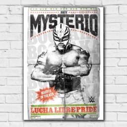 Wwe Print - Rey Mysterio Lucha Libre Pride Poster Wrestling Wall Art - thumbnail 2