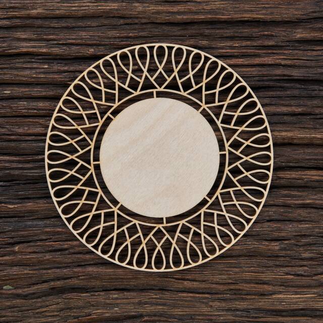 Wooden Photo Frame For Crafts - Laser Cut Blank Shape Home Decoration - image 1