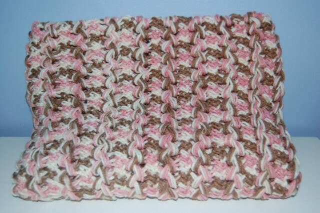 Neopolitan Hairpin Lace Blanket - image 1