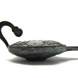 Big Bronze Oil Lamp , Reproduction Of Ancient Greek Oil Lamp Christmas - thumbnail 3