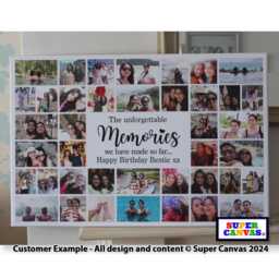 Custom Happy Birthday Any Age Mum Dad Husband Wife Brother Sister Friend Son Daughter Picture Photo Board Collage Framed Canvas Print Gift - thumbnail 4