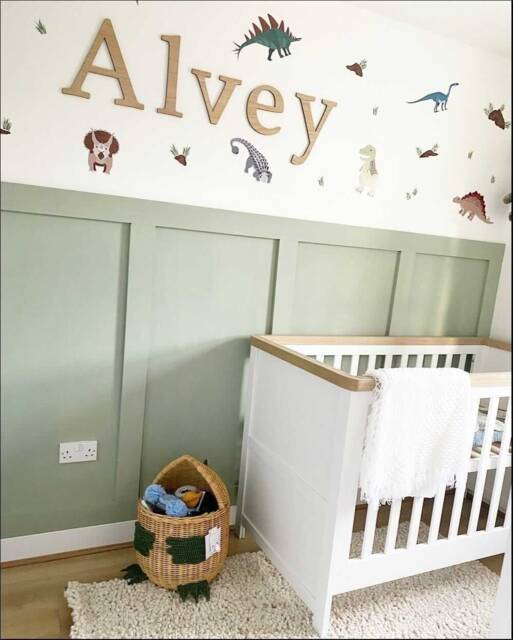 25cm Large Wooden Nursery Name, Children's Room Decor, Oak Alphabet Signs, Baby Letters, Wood Wall Hangings, Gift For Baby - image 1