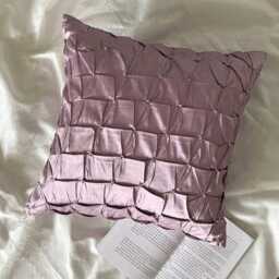 Bead Knotted Solid Color Pattern, Lavender Purple Taffeta, 24x24/26x26 Modern Euro Sham - Texture - thumbnail 3