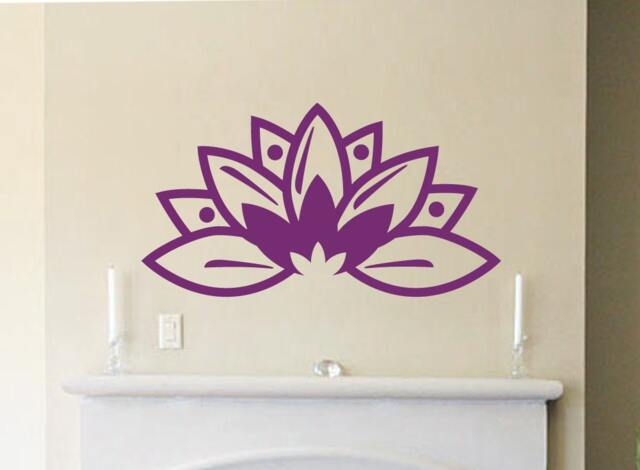 Lotus Flower Wall Decal - Vinyl Living Room Decor - image 1
