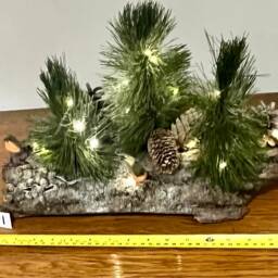 Christmas Table Decoration With Battery Lights, Oak - thumbnail 2