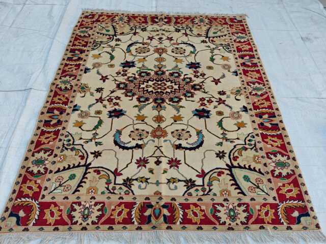 5x6 Ft Afghan Wool Oriental High Pile Soft Rug, Rug For Living Room - image 1