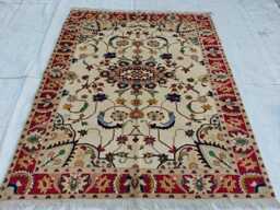 5x6 Ft Afghan Wool Oriental High Pile Soft Rug, Rug For Living Room - thumbnail 1