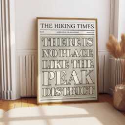 Peak District Print Hiking Times News Poster - thumbnail 2