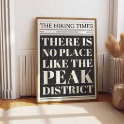 Peak District Print Hiking Times News Poster - thumbnail 1