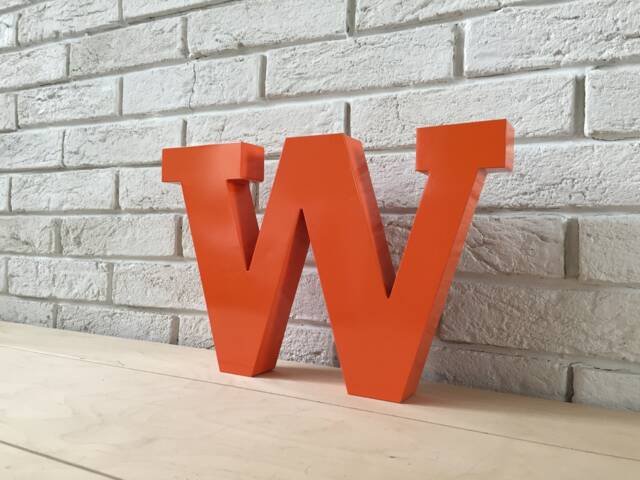 Serif Metal Letters, Thick 3D Alphabet & Numbers, Letters For Wall Decor, Office Or Bar - image 1