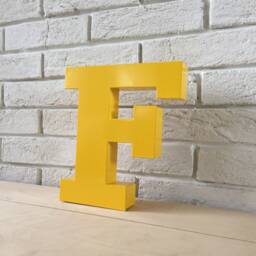 Serif Metal Letters, Thick 3D Alphabet & Numbers, Letters For Wall Decor, Office Or Bar - thumbnail 3