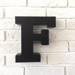 Serif Metal Letters, Thick 3D Alphabet & Numbers, Letters For Wall Decor, Office Or Bar - thumbnail 2