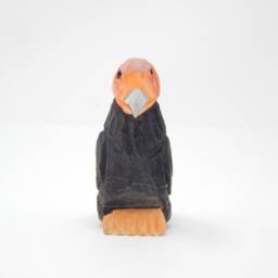 California Condor Wooden Figurine - Hand-Carved Vulture Bird Statue Decor - thumbnail 3