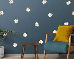 Daisy Flower Wall Decals Nursery & Playroom Decor, Pack Of 16 - thumbnail 1