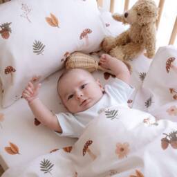 Forest Duvet Cover Set - Crib Baby Bedding Toddler Twin Size Gifts Organic Cotton - thumbnail 3
