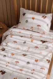 Forest Duvet Cover Set - Crib Baby Bedding Toddler Twin Size Gifts Organic Cotton - thumbnail 1